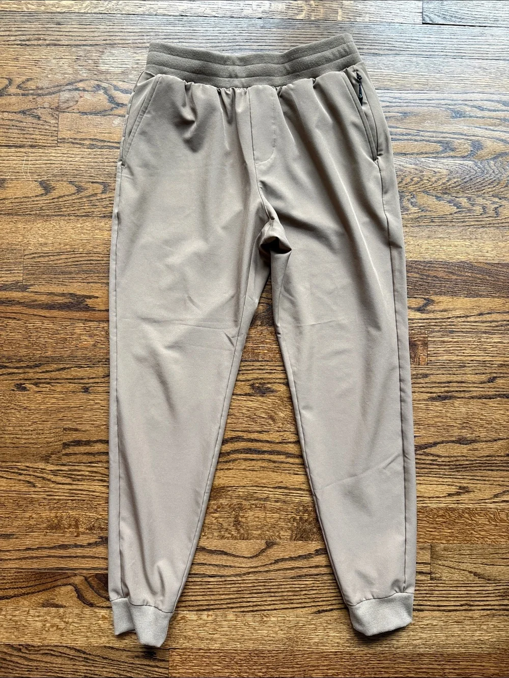 FLX Men's Small Brown Taupe Jogger Sweatpants - Everyday Comfort